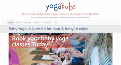 Desktop Screenshot of norwichbabyyoga.com